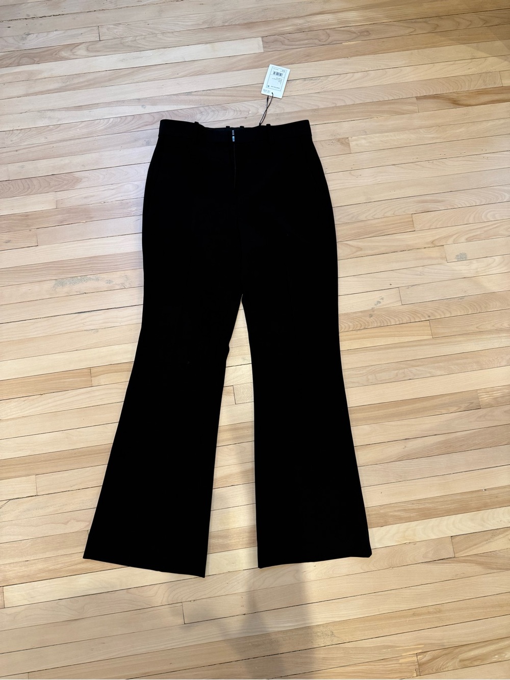 Theory Black Modern Crepe Demitria High-Waist Pants